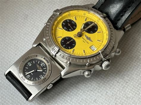 BREITLING CHRONOMAT UTC YELLOW A13050.1 90'S .